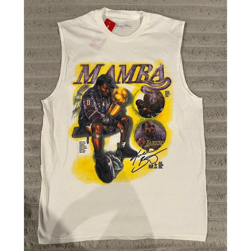 #Kobe Bryant Mamba Championship Cut Off Graphic T-Shirt Men’s Large NWT